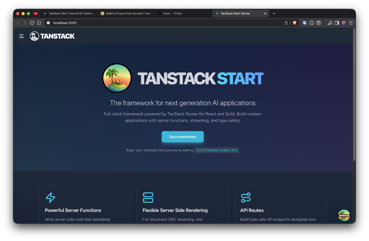 TanStack Start Tutorial 01: Installation and Routing · CodeStandUp 👨💻